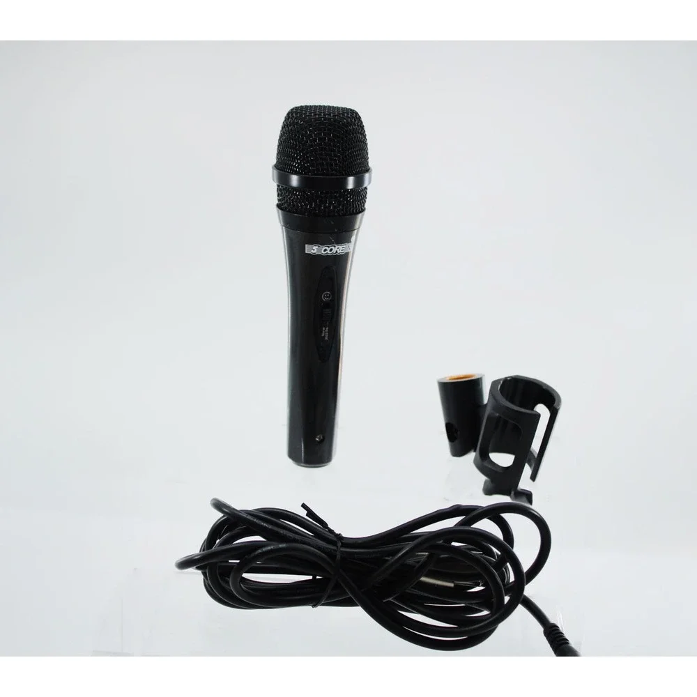 5 Core PM 286 Dynamic Microphone Handheld Wired Mic w/ XLR Cable and Clip Black
